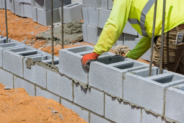 Concrete Blocks Installation in Longview