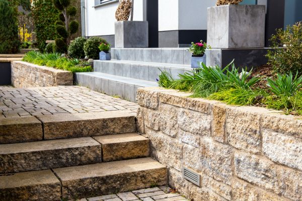 Stone Step Replacement in Longview