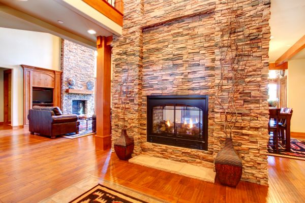 Stone Hearth Installation in Longview